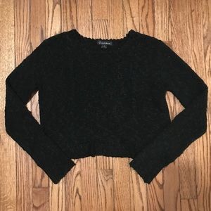 Black Cropped Sweater